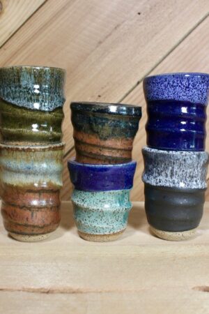 Speckled Ceramic Shot Glass Handcrafted Elegance for Your Spirited Moments