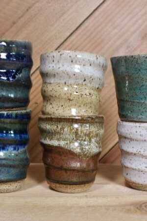 Speckled Ceramic Shot Glass Handcrafted Elegance for Your Spirited Moments