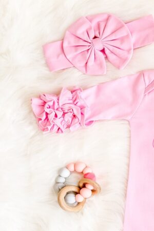 Personalized Baby Girl Coming Home Outfit Ruffled Romper, Custom Shower Gift, Newborn Layette