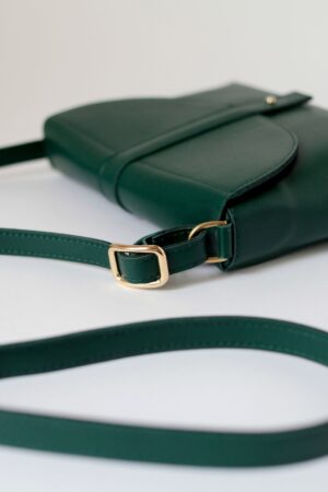 Forest Green Leather Crossbody Box Bag Timeless Style, Unmatched Versatility