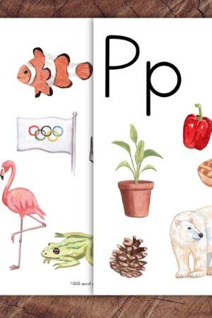 Preschool Alphabet Letter Sounds Poster Set Interactive Learning for Little Explorers