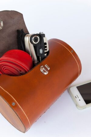 The Barrel Bag Premium Leather Bicycle Handlebar Bag for Adventure and Style