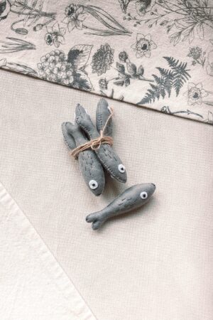 Realistic Felt Anchovy A Savory Playtime Treat for Imaginative Chefs