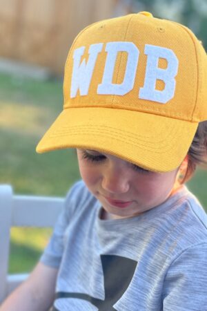 Personalized Toddler/Youth Baseball Cap Vintage Wool Initial Lettering