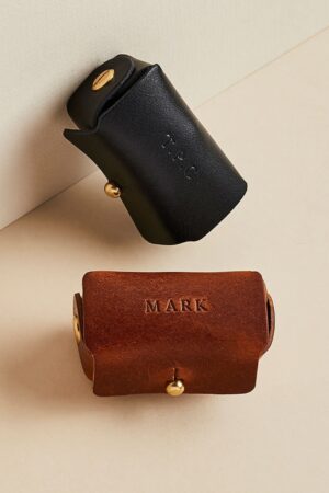 Personalized Leather Cufflink Pouch The Perfect Father's Day or Groomsmen Gift