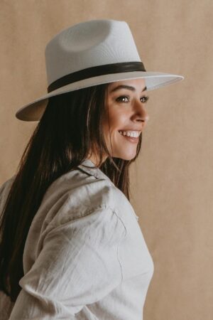 White Panama Straw Fedora The Perfect Summer Accessory for Women