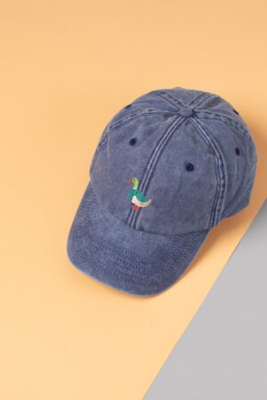 Vintage Washed Out Duck Embroidered Snapback Dad Hat