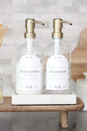 Crystal Clear Hand Soap Dispenser Elevate Your Bathroom and Kitchen Hygiene