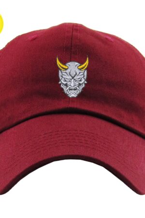 Embroidered Hannya Mask Baseball Cap Unleash Your Inner Demon with Style