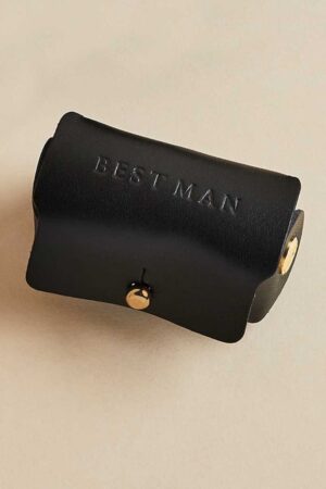 Personalized Leather Cufflink Pouch The Perfect Father's Day or Groomsmen Gift