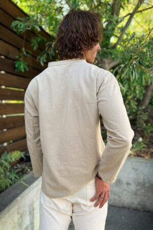 Unveiling the Epitome of Comfort and Style Men's Woven Long Sleeve - 100% Natural Cotton for Unrivaled Elegance and Durability