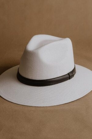 White Panama Straw Fedora The Perfect Summer Accessory for Women