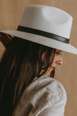 White Panama Straw Fedora The Perfect Summer Accessory for Women