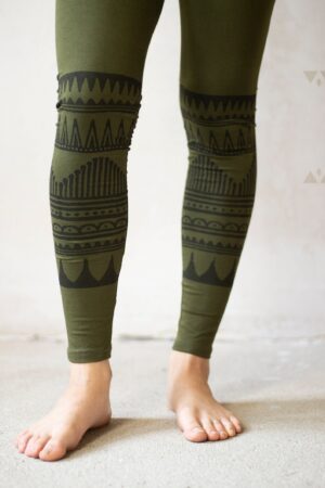 Tribal Boho Yoga Hippie Block Print Leggings Embrace Your Inner Spirit