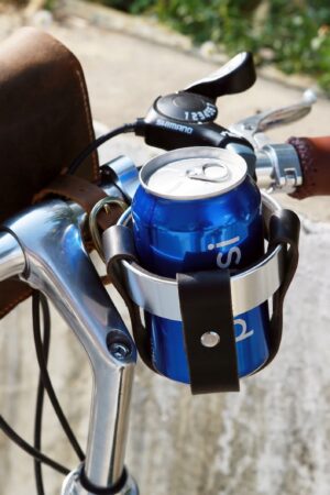 Premium Leather Bike Cup Holder Secure and Stylish Hydration for Your Rides