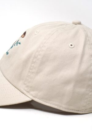 Embroidered Mushroom Family Baseball Cap Washed Cotton, Curved Brim, Summer Hat