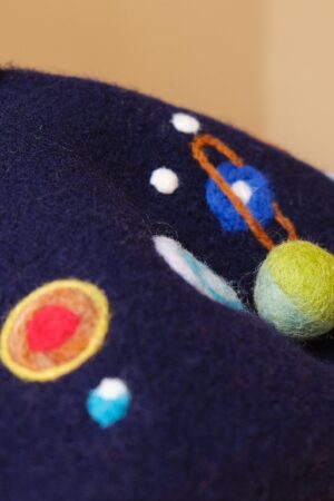 Starry Night Beret A Celestial Accessory for Winter's Embrace