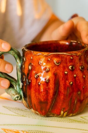 Bewitching Pumpkin Mugs A Spooktacular Duo of Handmade Ceramic Cups