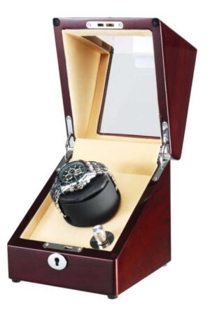 Mahogany Masterpiece Waratah Watch Winder Box for Timeless Elegance