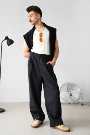 Breezy Linen Palazzo Pants Elevate Your Style with Comfort and Flow