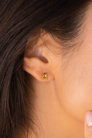 Initial Earrings Dainty Letter Studs for Minimalist Style and Bridesmaid Gifts (ER270)