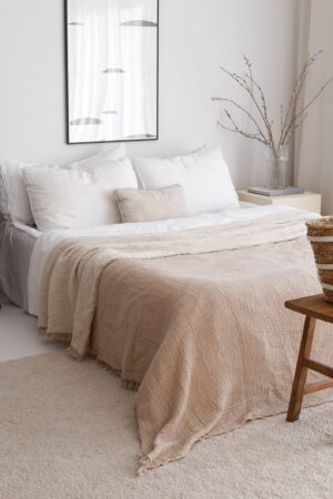 Ultra-Soft Muslin Throw Blanket The Perfect Summer Coverlet for Cozy Nights