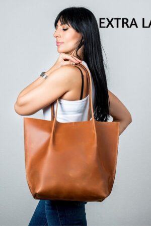 Cognac Leather Tote The Perfect Everyday Companion for the Modern Woman