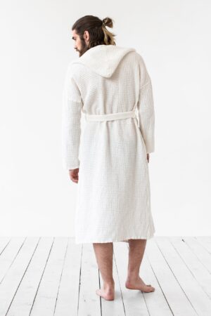 Luxurious Linen Waffle Robe Comfort and Style for Men and Women