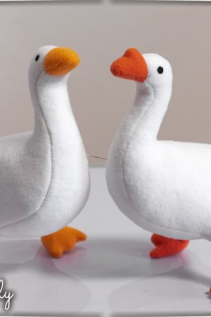 Adorable Untitled Goose Game Plush Handmade Soft Plushie for Goose Enthusiasts