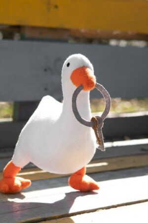 Adorable Untitled Goose Game Plush Handmade Soft Plushie for Goose Enthusiasts