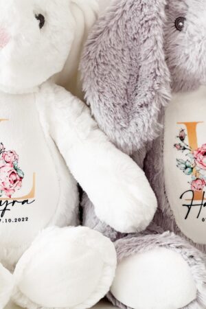 Personalized Cuddly Bunny The Perfect Keepsake for Your Little One