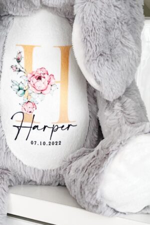 Personalized Cuddly Bunny The Perfect Keepsake for Your Little One