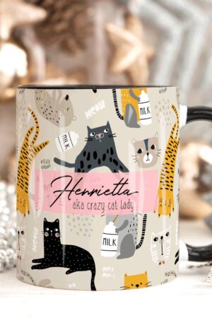 Purrfectly Personalized The CRAZY CAT LADY Mug for Feline-Loving Queens