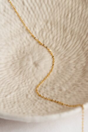 Caitlyn Minimalist's Dainty Mirror Chain Necklace Elevate Your Style with Grace and Simplicity