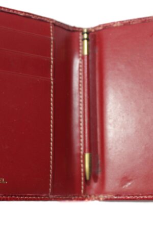 Lancel 90s Distressed Leather Wallet Embrace Vintage Chic with Timeless Style