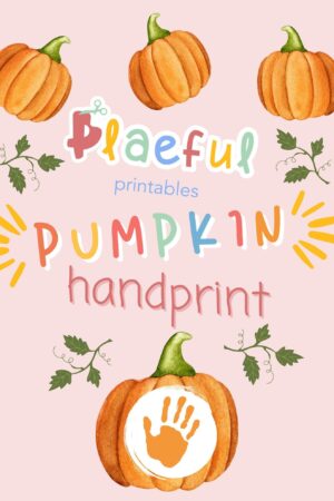 Create Spooky Memories with Our Pumpkin Handprint Art Printable A Fun Fall Activity for Preschoolers