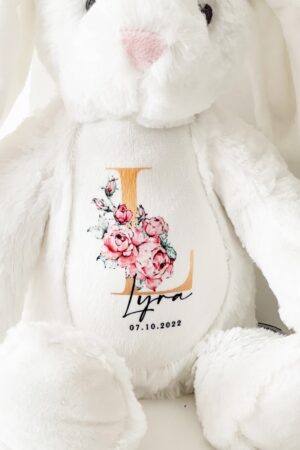 Personalized Cuddly Bunny The Perfect Keepsake for Your Little One