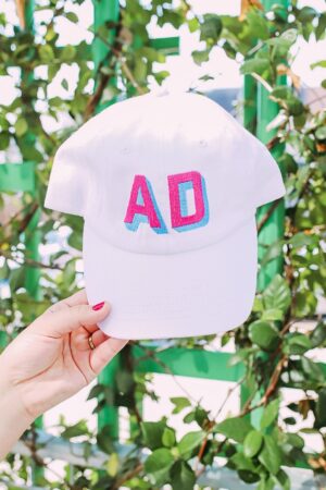 Embroidered Shadow Monogrammed Baseball Cap Elevate Your Style with Personalized Elegance