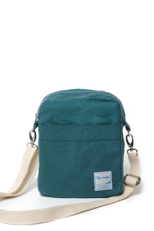 Koala 208 Teal Lightweight Waxed Canvas Crossbody Bag for Men, Perfect Personalized Gift