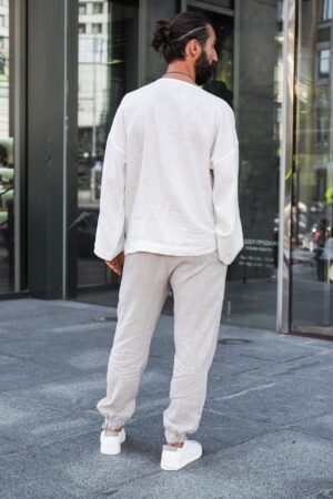 Breezy Linen T-Shirt Oversized Comfort for the Modern Man