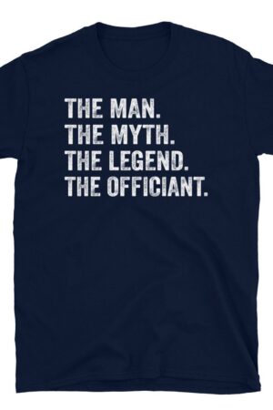 The Man, the Myth, the Legend Wedding Officiant T-Shirt, the Perfect Gift for the Special Person Officiating Your Wedding