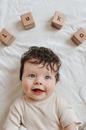 Unleash Creativity Natural Wooden Letter Blocks for Personalized Play and Learning