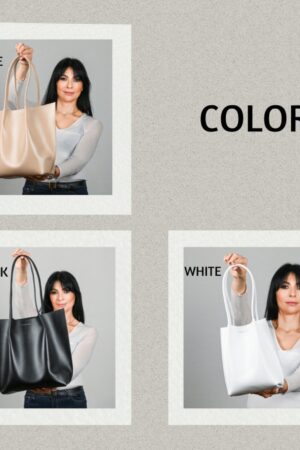 Premium Leather Bags Timeless Styles in White, Cognac, Caramel, Black, Beige, and Mini