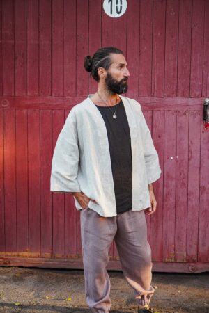 Linen Kimono Jacket for Men The Interesting  Item for Comfort and Style