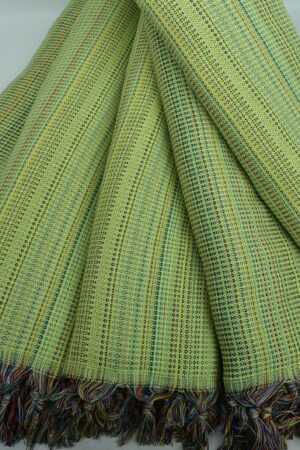 Pistachio Green Diamond Throw Indulge in Comfort and Style with Our King-Size Turkish Blanket