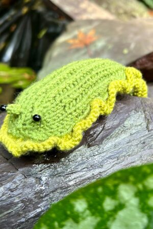 Charming Knitted Slug A Delightful Gift for Garden Enthusiasts