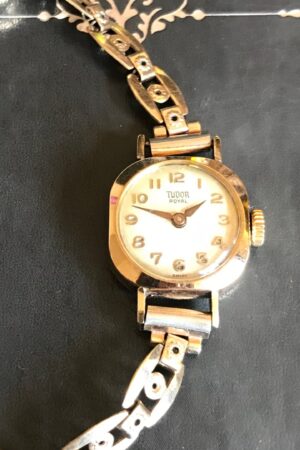 Vintage Rolex Tudor 9ct Gold Art Deco Women's Timepiece Restored to Timeless Elegance