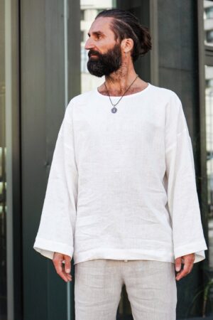 Breezy Linen T-Shirt Oversized Comfort for the Modern Man