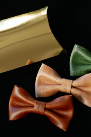 Personalized Leather Bow Tie A Timeless Gift for the Distinguished Gentleman