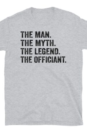 The Man, the Myth, the Legend Wedding Officiant T-Shirt, the Perfect Gift for the Special Person Officiating Your Wedding